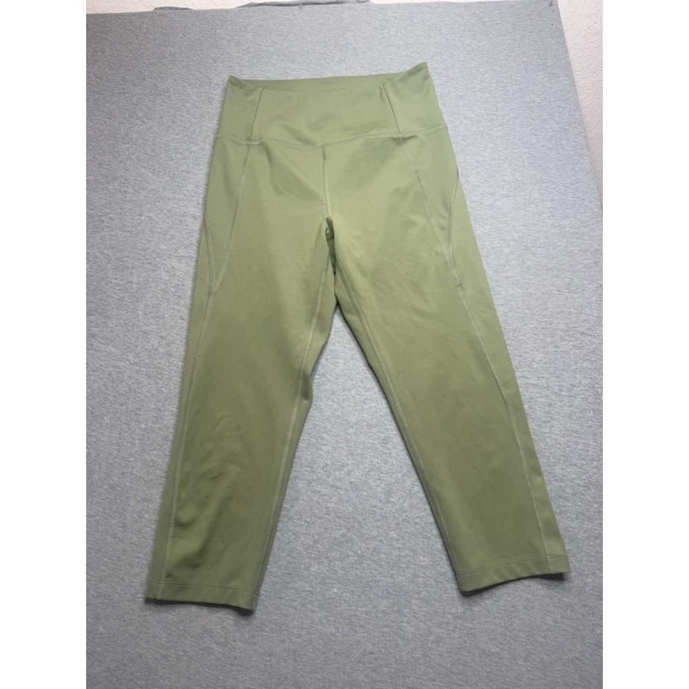 Girlfriend‎ Collective Leggings Womens Medium Green Cropped